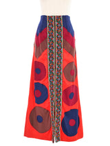 1970s Mountain Artisans Geometric Patchwork Skirt Skirt arcadeshops.com