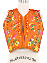Soutache Embroidered Wool Vest Jacket arcadeshops.com