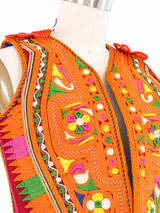 Soutache Embroidered Wool Vest Jacket arcadeshops.com
