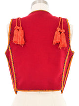 Soutache Embroidered Wool Vest Jacket arcadeshops.com