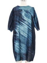 Marni Blue Printed Raw Hem Dress Dress arcadeshops.com