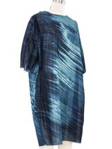 Marni Blue Printed Raw Hem Dress Dress arcadeshops.com