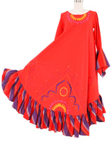 1970s Josefa Ruffled Embroidered Caftan Dress arcadeshops.com