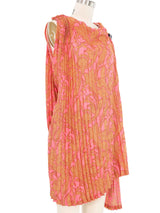 2017 Junya Watanabe Comme des Garcons Pleated Paisley Silk Dress Dress arcadeshops.com