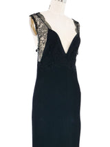 Givenchy Black Plisse Slip Dress Dress arcadeshops.com