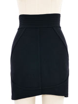 Alaia Black Knit Mini Skirt Bottom arcadeshops.com