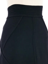 Alaia Black Knit Mini Skirt Bottom arcadeshops.com