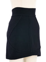Alaia Black Knit Mini Skirt Bottom arcadeshops.com