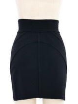 Alaia Black Knit Mini Skirt Bottom arcadeshops.com