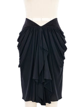2008 Balenciaga Draped Silk Skirt Bottom arcadeshops.com