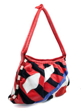 Patchwork Mixed Material Shoulder Bag Accessory arcadeshops.com