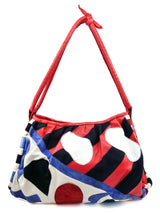 Patchwork Mixed Material Shoulder Bag Accessory arcadeshops.com