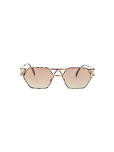 Cazal Goldtone Tortoiseshell Cutout Sunglasses Accessory arcadeshops.com