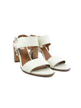 Valentino Rockstud Wooden Heeled Ivory Sandals, 38.5 Accessory arcadeshops.com