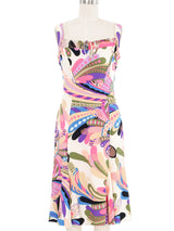 2002 Gianni Versace Sleeveless Printed Silk Dress Dress arcadeshops.com