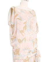 1970s Janice Wainwright Printed Chiffon Dress Dress arcadeshops.com