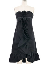 Giambattista Valli Black Ruffle Dress Dress arcadeshops.com