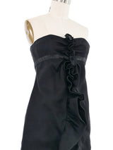 Giambattista Valli Black Ruffle Dress Dress arcadeshops.com