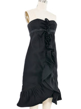 Giambattista Valli Black Ruffle Dress Dress arcadeshops.com