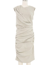 2014 Lanvin Draped Sleeveless Dress Dress arcadeshops.com