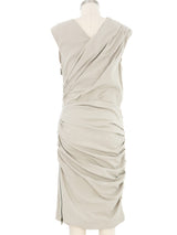 2014 Lanvin Draped Sleeveless Dress Dress arcadeshops.com