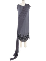 2008 Yeohlee Embellished Powder Gray Chiffon Dress Dress arcadeshops.com