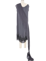 2008 Yeohlee Embellished Powder Gray Chiffon Dress Dress arcadeshops.com
