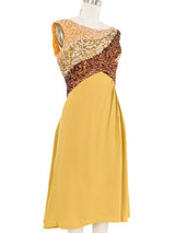 1970s Emma Domb Sequin Embellished Sleeveless Dress Dress arcadeshops.com