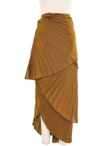 Kenzo Iridescent Pleated Skirt Ensemble Suit arcadeshops.com