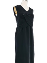 Yeohlee Black Tie Front Gown Dress arcadeshops.com