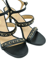 Chanel Chain Strap Sandals, 37.5 Accessory arcadeshops.com