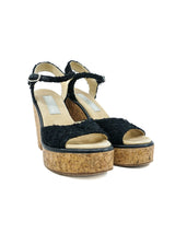 Chanel Tweed and Cork Wedges, 37.5 Accessory arcadeshops.com