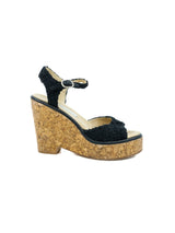 Chanel Tweed and Cork Wedges, 37.5 Accessory arcadeshops.com