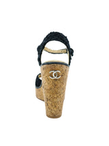 Chanel Tweed and Cork Wedges, 37.5 Accessory arcadeshops.com
