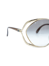 Christian Dior Goldtone Butterfly Sunglasses Accessory arcadeshops.com