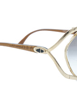 Christian Dior Goldtone Butterfly Sunglasses Accessory arcadeshops.com