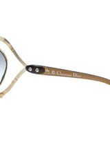 Christian Dior Goldtone Butterfly Sunglasses Accessory arcadeshops.com