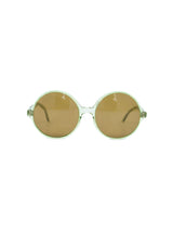 1960s Oversized Round Green Sunglasses Accessory arcadeshops.com