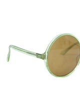 1960s Oversized Round Green Sunglasses Accessory arcadeshops.com