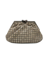 Bottega Veneta Lizard and Suede Intrecciato Clutch Accessory arcadeshops.com