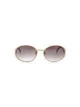 1990s Yves Saint Laurent Tortoise and Goldtone Cutout Sunglasses Accessory arcadeshops.com