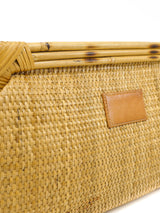 Barbara Bolan Woven Oversized Clutch Accessory arcadeshops.com