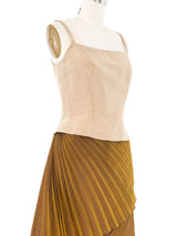 Kenzo Iridescent Pleated Skirt Ensemble Suit arcadeshops.com