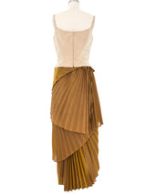 Kenzo Iridescent Pleated Skirt Ensemble Suit arcadeshops.com