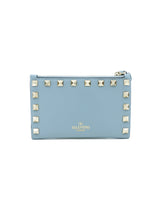 Valentino Blue Rockstud Wallet Accessory arcadeshops.com
