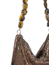 Whiting and Davis Stone Strap Chainmail Bag Accessory arcadeshops.com