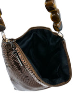 Whiting and Davis Stone Strap Chainmail Bag Accessory arcadeshops.com