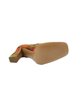 Prada Red And Black Floral Heels, 38 Accessory arcadeshops.com