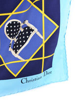 Christian Dior Floral Cannage Silk Scarf Accessory arcadeshops.com