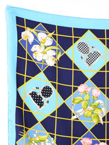 Christian Dior Floral Cannage Silk Scarf Accessory arcadeshops.com